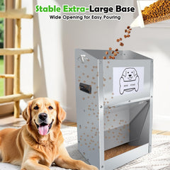Hizmivos transparent gravity-door view panel invites feeding while keeping pests out.