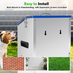Hizmivos weatherproof design protects kibble indoors or outdoors in any season.