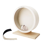 HJLSWXKQ 6.6in hamster wheel wooden track for quiet, healthy nighttime exercise.