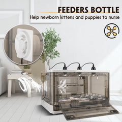 HKDQ incubator transparent design lets you monitor puppies easily