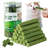 Hkpetie cat grass teething stick packaging showcases a wholesome chew option for cats