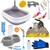 Hlimior kitten starter kit litter box shows a roomy interior for easy kitten access and mess control