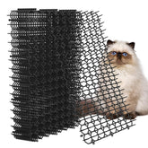 Hmyomina scat mat 12-pack spikes closeup showing deterrent texture for cats