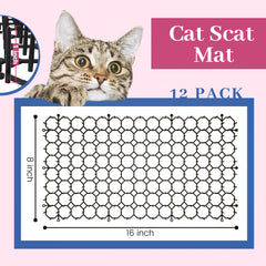 Hmyomina scat mat outdoor placement demonstrates yard deterrence and pet safety