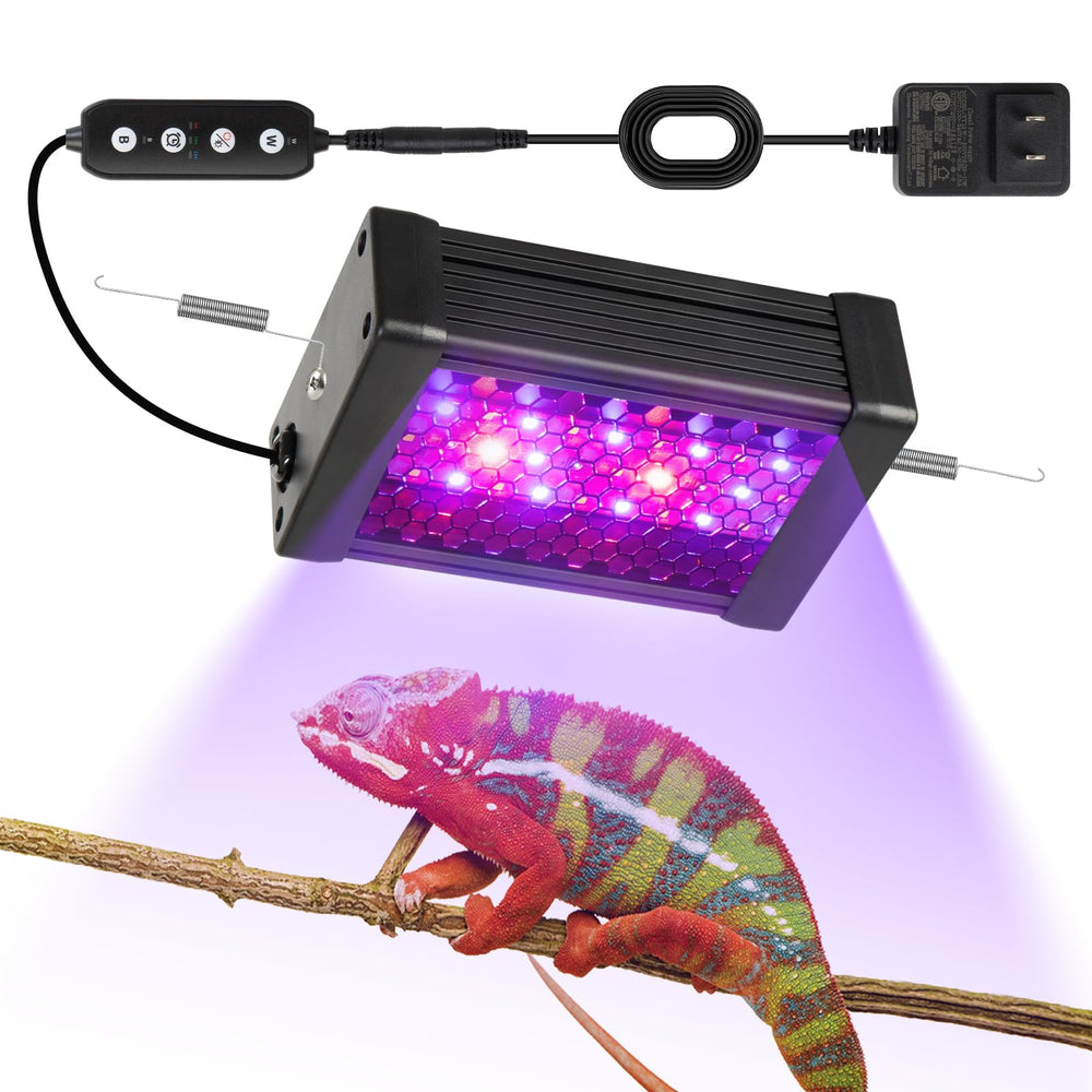 HNRLOY UVB Reptile Light Bar front view delivers reliable UVB for safe basking and vitamin support.
