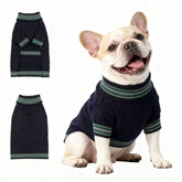 Ho Peng-iu blue dog sweater front view for cozy daily walks.