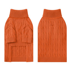 Hó Pêng-iú cable-knit sweater front view for everyday wear.
