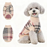 Hó Pêng-iú dog sweater Apricot front view emphasizes warm winter comfort