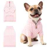 Hó Pêng-iú dog sweater front view for daily walks with cozy warmth.
