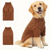 Hó Pêng-iú dog sweater front view shows cozy warmth and snug fit
