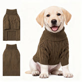 Hó Pêng-iú small dog thermal pullover front view offers cozy warmth for cold walks.