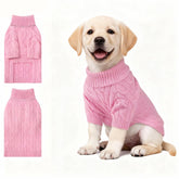 Hó Pêng-iú small dog thermal pullover pink front view for chilly outdoor walks