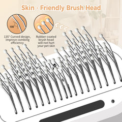 HOB4U Cat Steam Brush dual-head setup for drying and styling multiple coat types.