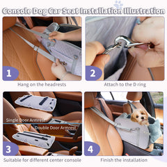 HOBBTREE storage pockets car seat keeps toys and treats close at hand