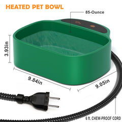 hodzumrac heated water bowl 35w heater inside steady water temperature for outdoors