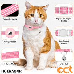 Hoeraonr AirTag cat collar is lightweight and comfortable for daily wear.