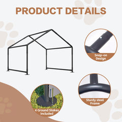 Hohuqeri shade shelter mesh-windows provide fresh air and cooling breeze