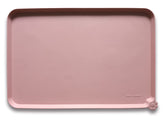 Hoki Found large non-slip feeding mat, front view, protects floors from spills.