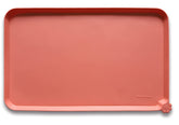 Hoki Found waterproof pet feeding mat with high lip edge keeps meals contained