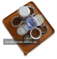 Hoki Found waterproof travel mat highlights durable, flexible design for on-the-go pet feeding.