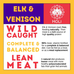 HOLI elk-venison meat close-up highlights high meat content