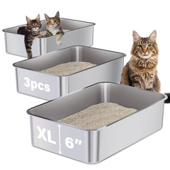 Holintan 3-pack front view shows extra-large space for big cats