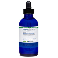 HOLISTIC PET CARE Eye Drops applied to a dog's eye for potential comfort