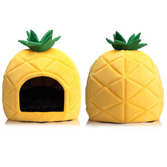 Hollypet Cozy Pineapple Bed removable cushion for easy washing.