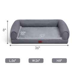 Hollypet Orthopedic Bed egg-crate foam close-up demonstrates pressure-relief comfort