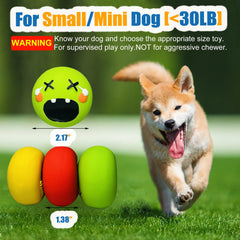 HOLYSTEED donut-shape small dog toy designed for comfy mouth hold and chewy sessions