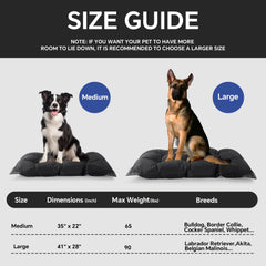 HOMBYS chew-proof bed crate-fit design suits travel and home setups.