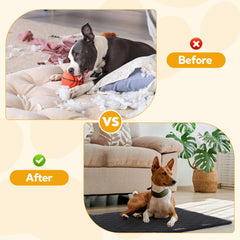 HOMBYS chew-proof dog bed mat crate-fit 35x22 for standard medium crates.