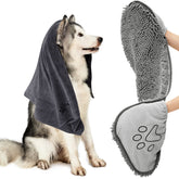 HOMEIDEAS dog towels chenille soft texture for gentle post-bath drying