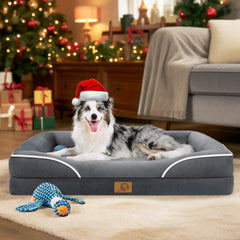Homemate dog bed close-up shows orthopedic-foam layers for added cushioning.