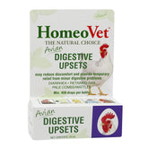 HomeoPet Avian Digestive Upsets bottle signaling gentle digestive support for birds.