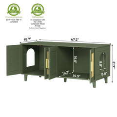 Homhedy two-cat space design for separate litter areas and comfort