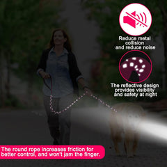 Homimp anti-bite durable rope leash reduces wear and protects against rough behavior.