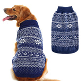 Homimp dog sweater argyle back view—keeps your pup cozy on chilly walks.