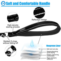 Homimp metal chain leash anti-bite durability for energetic dogs