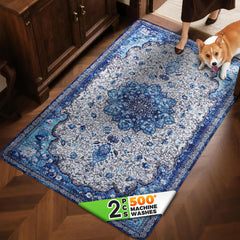 Hompet bubble quilted top dog door mat with stylish entryway cushioning