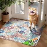 Hompet dog door mat ultra-soft top protects entry floors from mud.