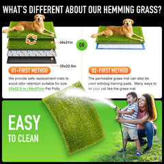 Hompet durable soft-turf for dogs plush pet-friendly surface
