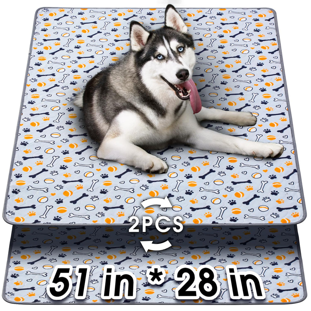 Hompet washable pee pad 51x28 shows thick absorbent layers for quick containment.