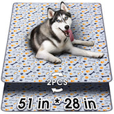 Hompet washable pee pad 51x28 shows thick absorbent layers for quick containment.