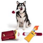 Homrich giggle puff box set showing the box for interactive play and treat hiding.