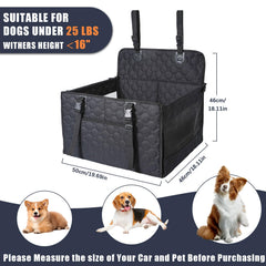 Homsunyi dog car seat bottom non-slip keeps seat stable during travel