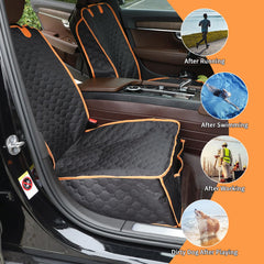 Homsunyi front seat cover front flap protects seat front from dirt and wear.
