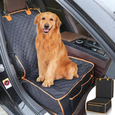 Homsunyi front seat cover waterproof fabric protects against spills and pet messes.