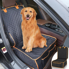 Homsunyi front seat cover waterproof fabric protects against spills and pet messes.