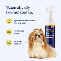 Honest Paws spray-mist application on a coat for refreshing clean